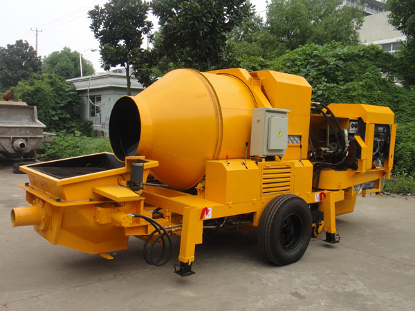 diesel concrete mixer with pump