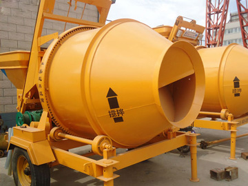 tilting drum concrete mixer